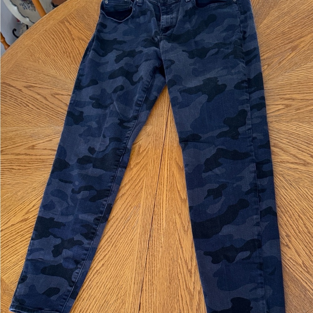 GAP Dark Blue Black Camouflage Denim Skinny Jeans Women’s Junior Misses size 14